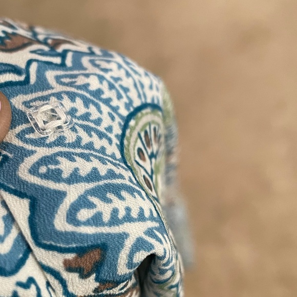 Talbots wrap style blouse - Picture 7 of 9